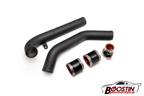 Boostin Performance Upper Intercooler Pipe Kit - Black (Evo X)