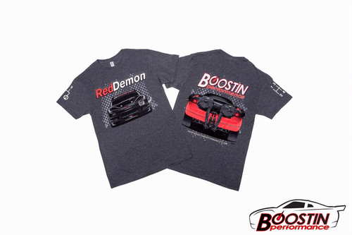 Boostin Performance Adult Red Demon Gear Pattern Shirt