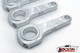 After much testing, we are proud to offer our Red Demon Spec Aluminum Connecting Rod upgrade to our customers building high horsepower setups! R & R Racing Products Aluminum Connecting Rods are CNC machined out of their proprietary aluminum alloys developed exclusively for R & R. All alloys are cold extruded under 2,000+ tons of pressure to ensure consistent grain flow and density. This yields the strongest and lightest rod possible with an exceptional fatigue life and reduced elongation.



As with all R & R Racing Products connecting rods, the material has been ultrasonically tested, bores are precision honed to standards, mating surfaces are standard or circle-loc™ serrated for super-strength and a perfect cap to rod alignment, and all corners are blended to eliminate stress risers.