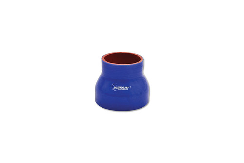 Vibrant 4 Ply Reinforced Silicone Transition Connector (BLUE)